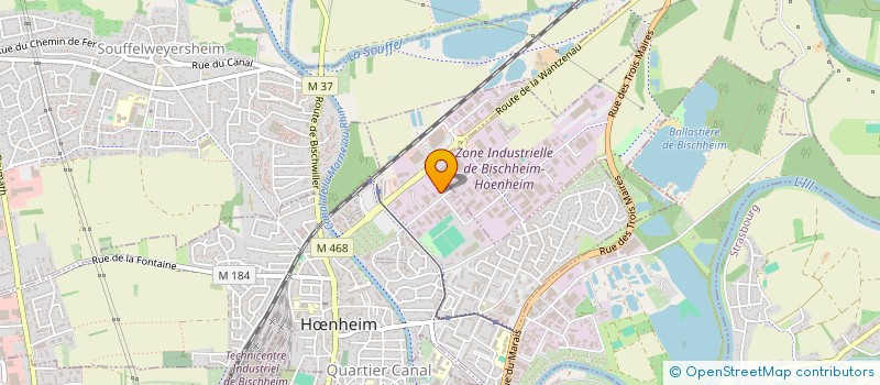 localisation de l'entreprise SCI ZOE  HNHEIM