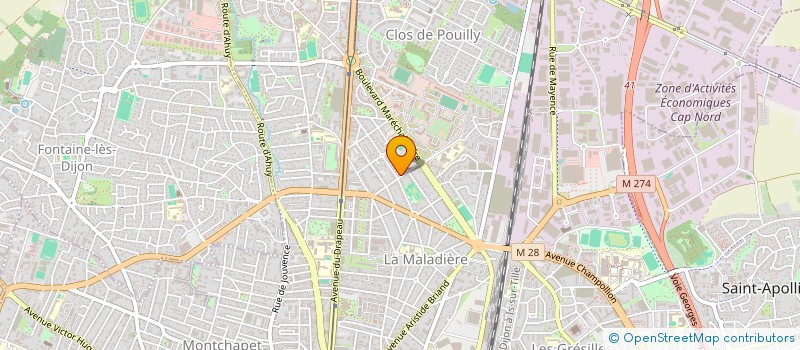 localisation de l'entreprise SCI ZOE à DIJON