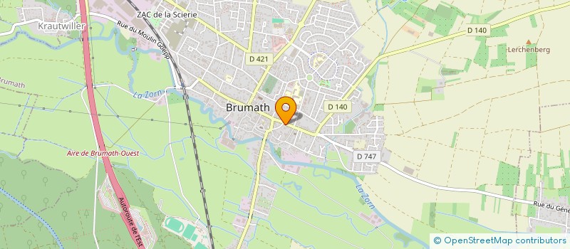 localisation de l'entreprise SCI ZOE  BRUMATH