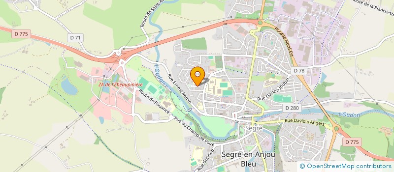 localisation de l'entreprise SCI ZOE à SEGRE-EN-ANJOU BLEU