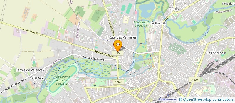 localisation de l'entreprise SCI ZOE à CHATEAUROUX