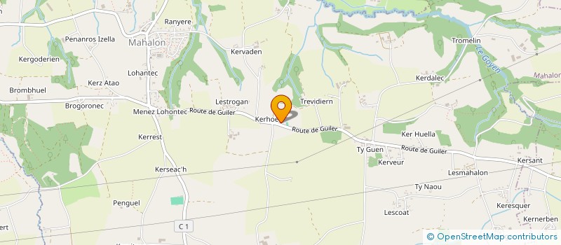 localisation de l'entreprise SCI ZOE  PONT-CROIX