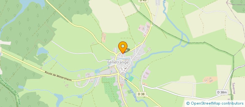 localisation de l'entreprise SCI ZOE  FENETRANGE