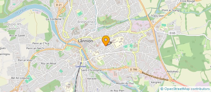 localisation de l'entreprise SCI ZOE & CIE  LANNION