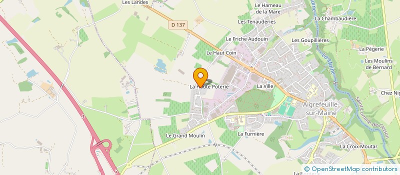 localisation de l'entreprise SCI ZOEK  AIGREFEUILLE-SUR-MAINE