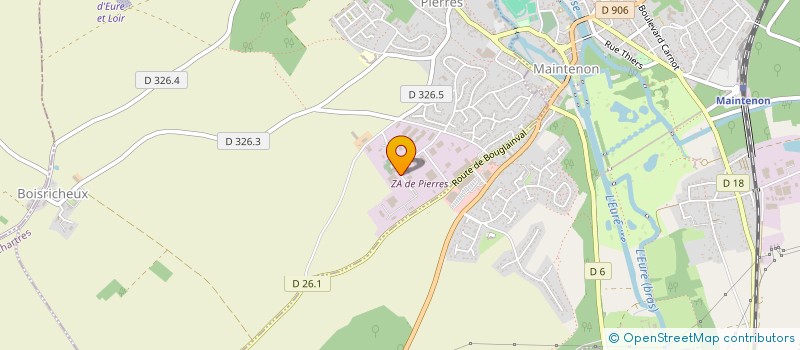 localisation de l'entreprise SCI ZOF à PIERRES
