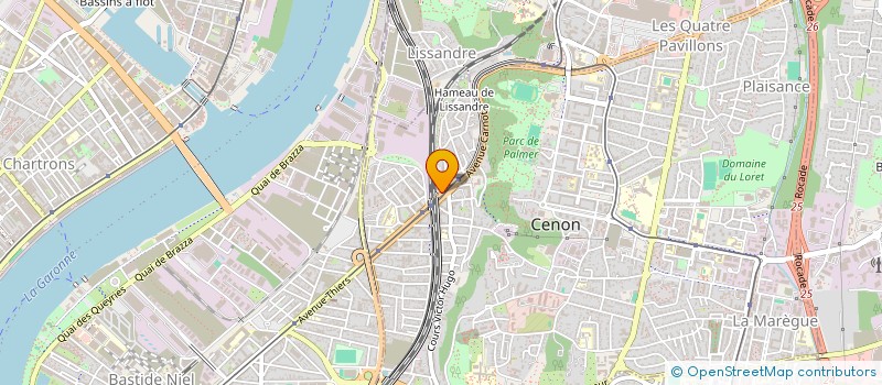 localisation de l'entreprise SCI ZOFRA  CENON