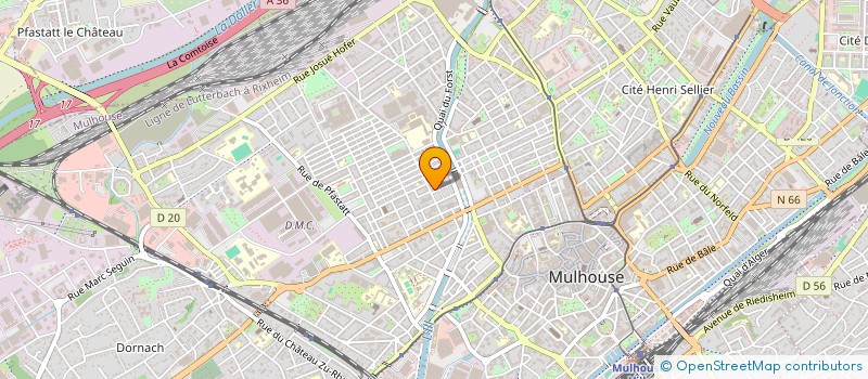 localisation de l'entreprise SCI ZOHRA  MULHOUSE