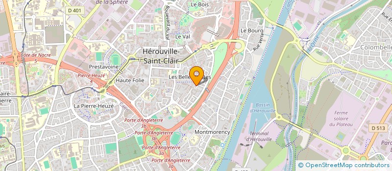 localisation de l'entreprise SCI ZOKA à HEROUVILLE SAINT CLAIR