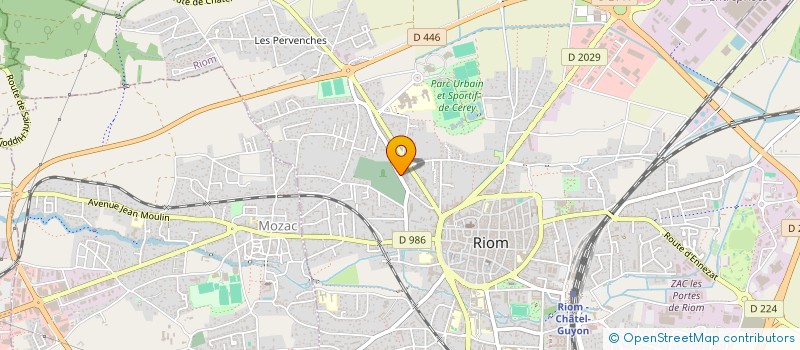 localisation de l'entreprise SCI ZOL  RIOM