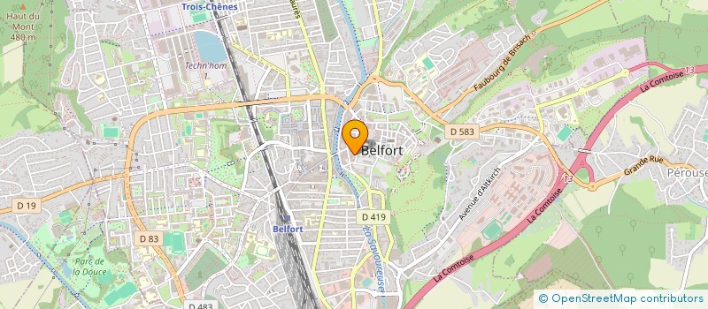 localisation de l'entreprise SCI ZOLA à BELFORT