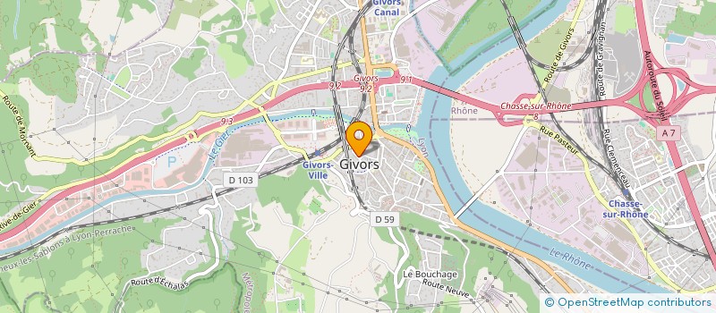 localisation de l'entreprise SCI ZOLA  GIVORS