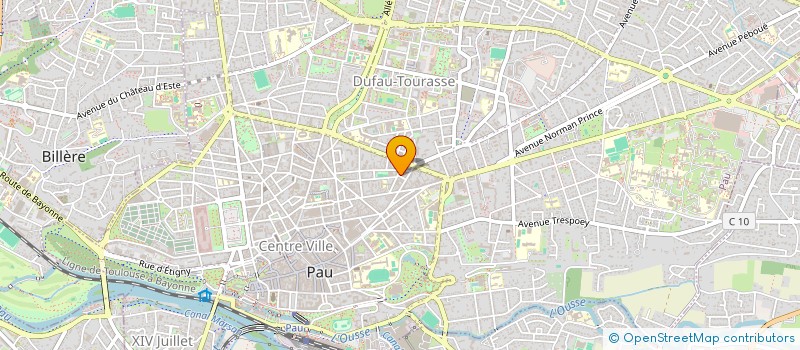 localisation de l'entreprise SCI ZOLA à PAU