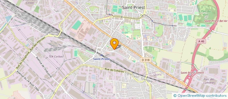 localisation de l'entreprise SCI ZOLA LA VOIE LACTEE  SAINT-PRIEST