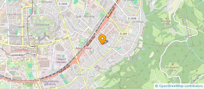 localisation de l'entreprise SCI ZOLA MARTINEZ  POISAT