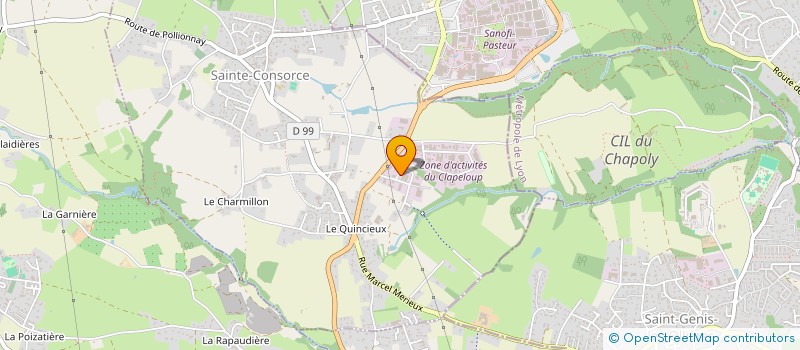 localisation de l'entreprise SCI ZOLA ZR  SAINTE-CONSORCE