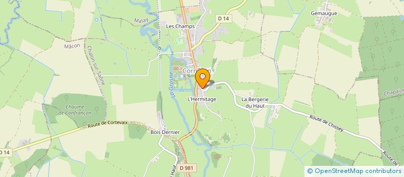 localisation de l'entreprise SCI ZOLLY  CORMATIN