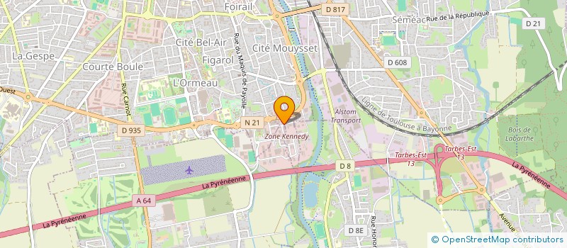 localisation de l'entreprise SCI ZOMATHAN  TARBES