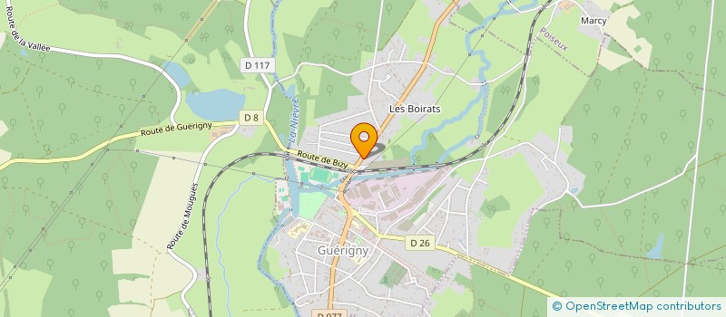 localisation de l'entreprise SCI ZONE ACTIVITE DE VILLEMENANT à GUERIGNY