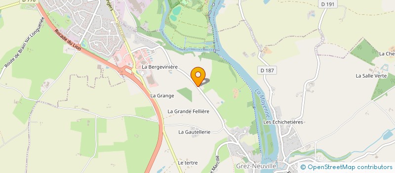 localisation de l'entreprise SCI ZONE ARTISANALE GASNIER à GREZ-NEUVILLE