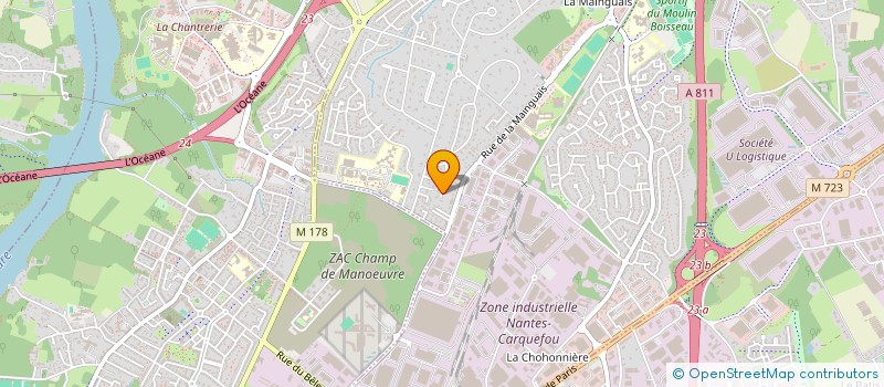 localisation de l'entreprise SCI ZONE D ACTIVITE DU NOUVEAU BELE  CARQUEFOU