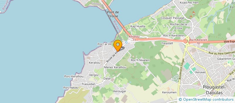 localisation de l'entreprise SCI ZONZON  PLOUGASTEL-DAOULAS