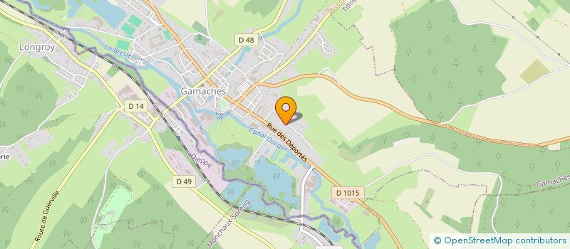 localisation de l'entreprise SCI ZOREG  GAMACHES