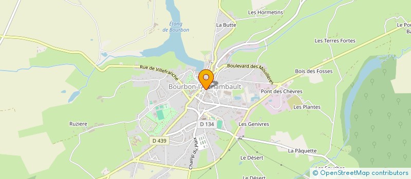 localisation de l'entreprise SCI ZORZ  BOURBON-L'ARCHAMBAULT
