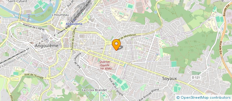 localisation de l'entreprise SCI ZOU à ANGOULEME
