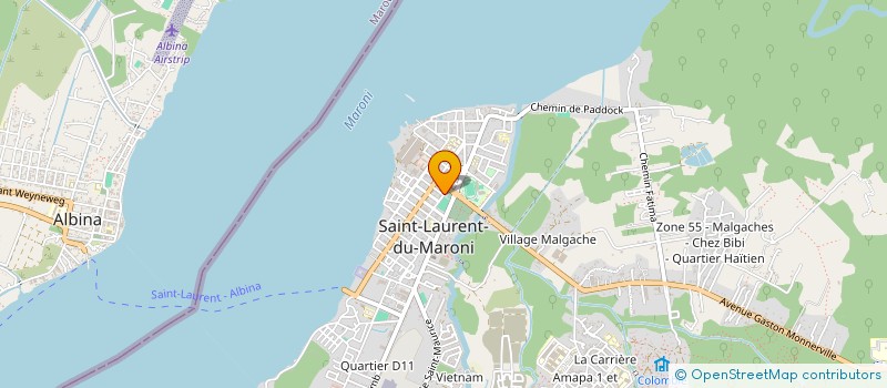 localisation de l'entreprise SCI ZOU HUANG à SAINT-LAURENT-DU-MARONI