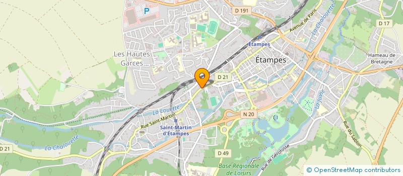 localisation de l'entreprise SCI ZOUARI  ETAMPES