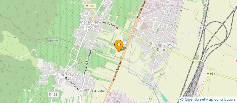 localisation de l'entreprise SCI ZOUBI à MARSANNAY-LA-COTE