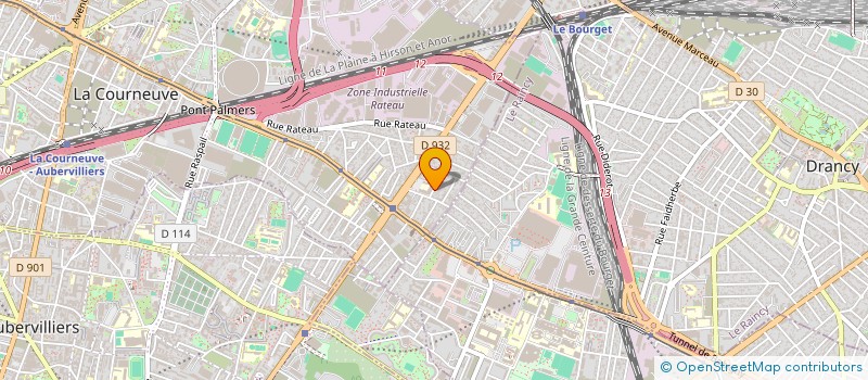 localisation de l'entreprise SCI ZOUHU à LA COURNEUVE