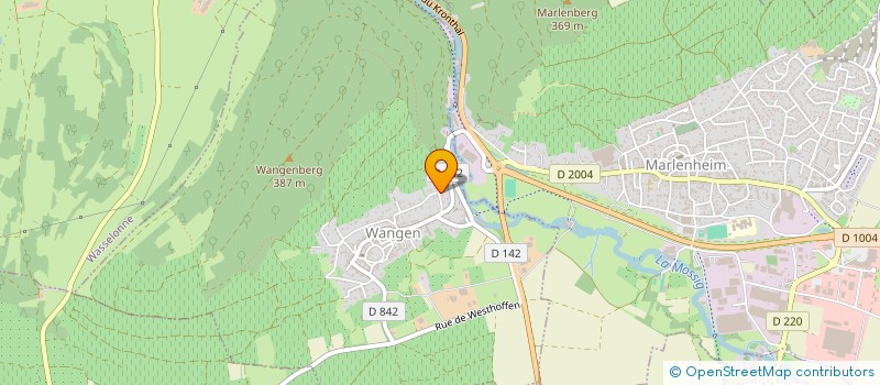 localisation de l'entreprise SCI ZOUP ET WOOKIE  WANGEN