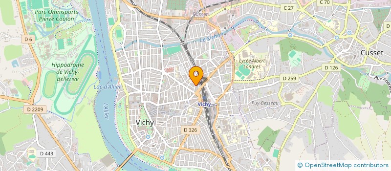 localisation de l'entreprise SCI ZOURBI à VICHY