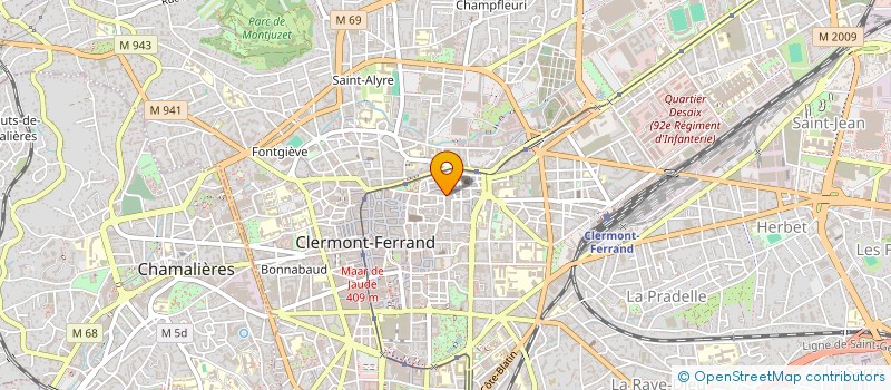 localisation de l'entreprise SCI ZOUZOU  CLERMONT FERRAND