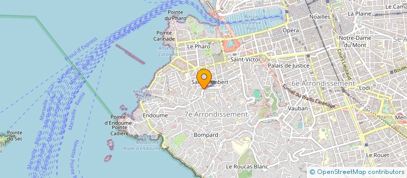 localisation de l'entreprise SCI ZOUZOU  MARSEILLE 7EME
