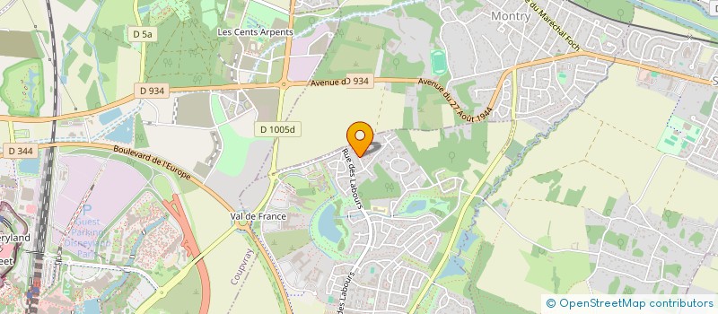 localisation de l'entreprise SCI ZOVA  MAGNY-LE-HONGRE