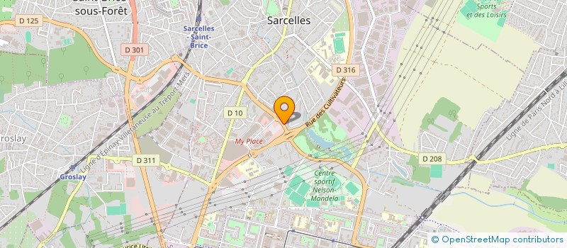 localisation de l'entreprise SCI ZOZA à SARCELLES