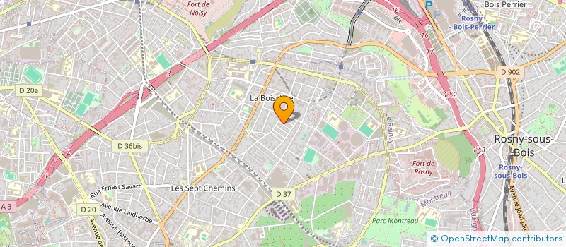 localisation de l'entreprise SCI ZP  MONTREUIL