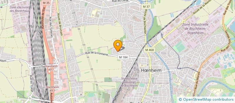 localisation de l'entreprise SCI ZR 67  HNHEIM