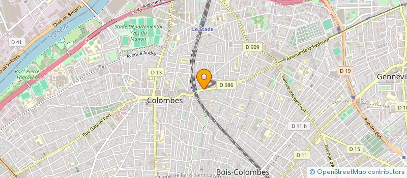 localisation de l'entreprise SCI ZSM à COLOMBES