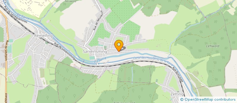 localisation de l'entreprise SCI ZTB  SARREINSMING