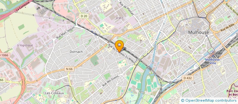 localisation de l'entreprise SCI ZU RHEIN 51  MULHOUSE