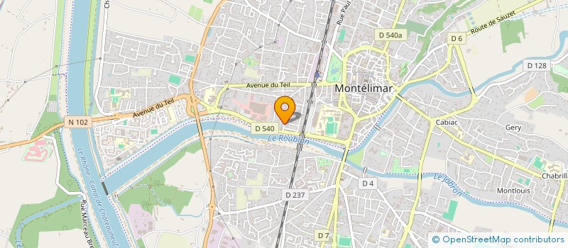 localisation de l'entreprise SCI ZUCCA à MONTELIMAR