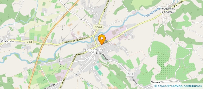 localisation de l'entreprise SCI ZUNDEL  FOUGEROLLES-SAINT-VALBERT