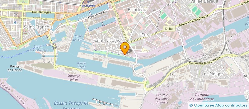 localisation de l'entreprise SCI ZURICH  LE HAVRE