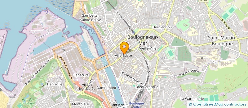 localisation de l'entreprise SCI ZW IMMO  BOULOGNE-SUR-MER