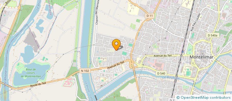 localisation de l'entreprise SCI ZWEIBRUCKEN à MONTELIMAR