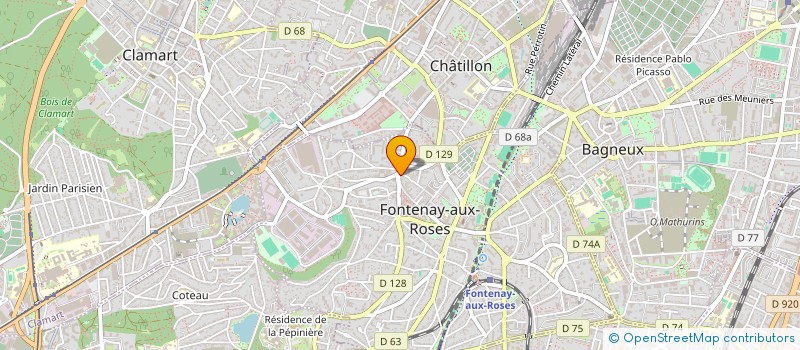 localisation de l'entreprise SCI ZWF  FONTENAY-AUX-ROSES